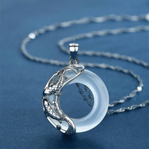 Koi Fish Cat's Eye Necklace